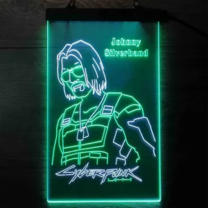 Cyberpunk 2077 Johnny Silverhand Neon-Like LED Sign