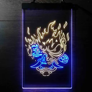 Cyberpunk 2077 Night City Samurai Neon-Like LED Sign
