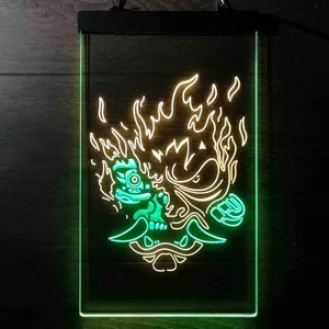 Cyberpunk 2077 Night City Samurai Neon-Like LED Sign