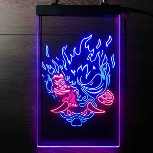 Cyberpunk 2077 Night City Samurai Neon-Like LED Sign