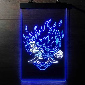 Cyberpunk 2077 Night City Samurai Neon-Like LED Sign
