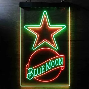 Dallas Cowboys Blue Moon Neon-Like LED Sign