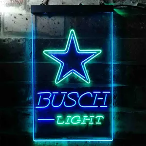 Dallas Cowboys Busch Light Neon-Like LED Sign