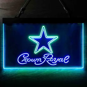 Dallas Cowboys Crown Royal Neon-Like LED Sign