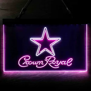 Dallas Cowboys Crown Royal Neon-Like LED Sign