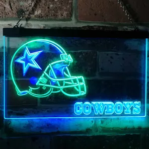Dallas Cowboys Helmet Neon-Like LED Sign