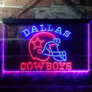 Dallas Cowboys Helmet Neon-Like LED Sign - Legacy Edition