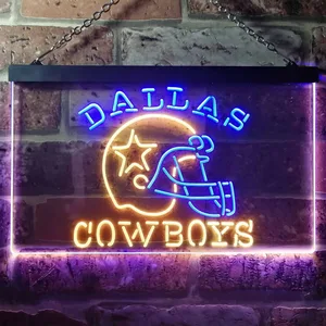 Dallas Cowboys Helmet Neon-Like LED Sign - Legacy Edition