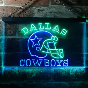 Dallas Cowboys Helmet Neon-Like LED Sign - Legacy Edition