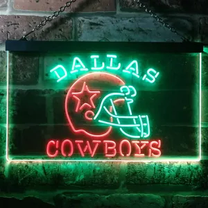 Dallas Cowboys Helmet Neon-Like LED Sign - Legacy Edition