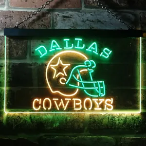 Dallas Cowboys Helmet Neon-Like LED Sign - Legacy Edition