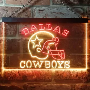 Dallas Cowboys Helmet Neon-Like LED Sign - Legacy Edition
