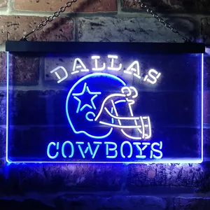 Dallas Cowboys Helmet Neon-Like LED Sign - Legacy Edition