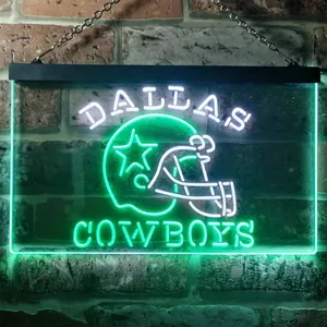 Dallas Cowboys Helmet Neon-Like LED Sign - Legacy Edition