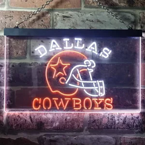 Dallas Cowboys Helmet Neon-Like LED Sign - Legacy Edition
