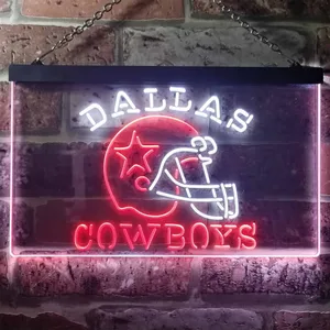 Dallas Cowboys Helmet Neon-Like LED Sign - Legacy Edition