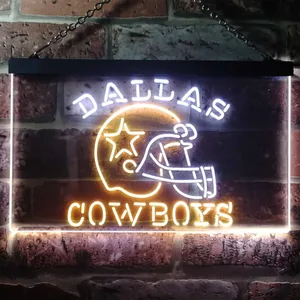 Dallas Cowboys Helmet Neon-Like LED Sign - Legacy Edition