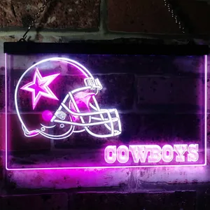 Dallas Cowboys Helmet Neon-Like LED Sign
