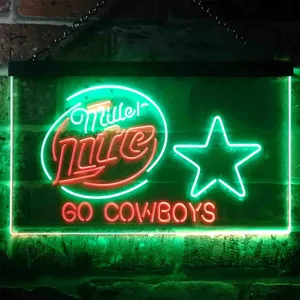 Dallas Cowboys Miller Lite Neon-Like LED Sign