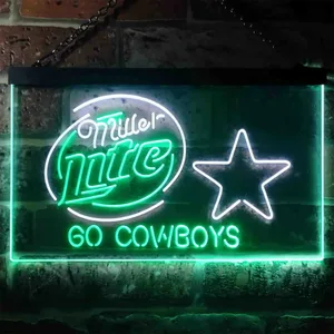 Dallas Cowboys Miller Lite Neon-Like LED Sign