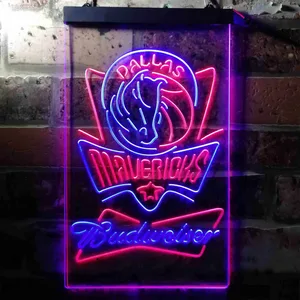 Dallas Mavericks Budweiser Neon-Like LED Sign