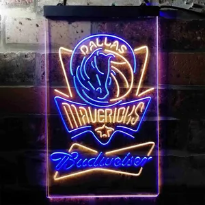 Dallas Mavericks Budweiser Neon-Like LED Sign