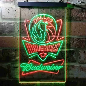 Dallas Mavericks Budweiser Neon-Like LED Sign