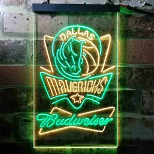 Dallas Mavericks Budweiser Neon-Like LED Sign