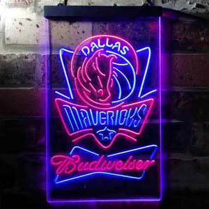 Dallas Mavericks Budweiser Neon-Like LED Sign