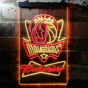 Dallas Mavericks Budweiser Neon-Like LED Sign