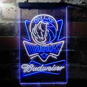 Dallas Mavericks Budweiser Neon-Like LED Sign