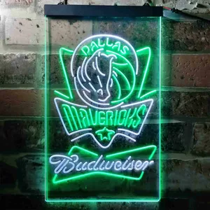 Dallas Mavericks Budweiser Neon-Like LED Sign