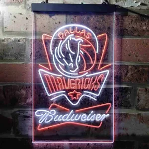 Dallas Mavericks Budweiser Neon-Like LED Sign