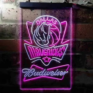 Dallas Mavericks Budweiser Neon-Like LED Sign