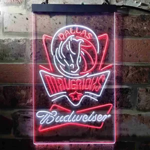 Dallas Mavericks Budweiser Neon-Like LED Sign