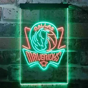 Dallas Mavericks Logo Neon-Like LED Sign - Legacy Edition