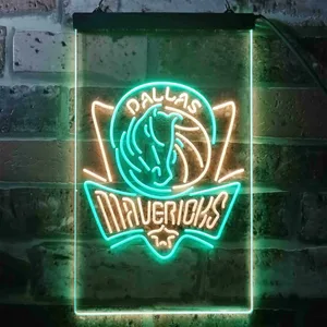 Dallas Mavericks Logo Neon-Like LED Sign - Legacy Edition