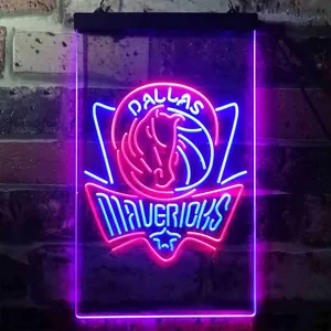 Dallas Mavericks Logo Neon-Like LED Sign - Legacy Edition