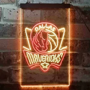 Dallas Mavericks Logo Neon-Like LED Sign - Legacy Edition
