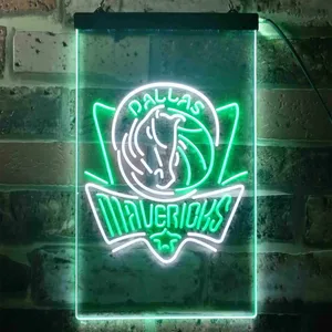 Dallas Mavericks Logo Neon-Like LED Sign - Legacy Edition