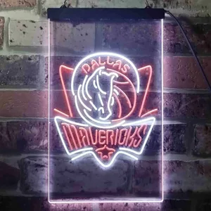 Dallas Mavericks Logo Neon-Like LED Sign - Legacy Edition