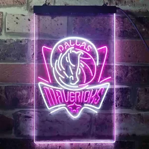 Dallas Mavericks Logo Neon-Like LED Sign - Legacy Edition