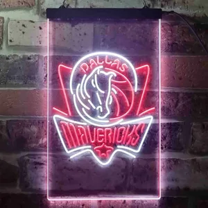 Dallas Mavericks Logo Neon-Like LED Sign - Legacy Edition