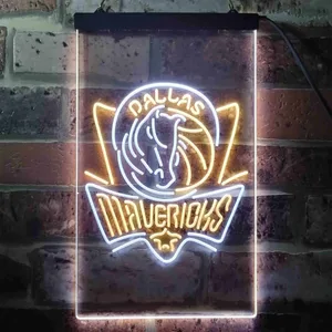 Dallas Mavericks Logo Neon-Like LED Sign - Legacy Edition