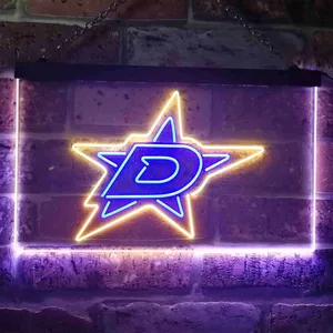 Dallas Stars Logo 1 Neon-Like LED Sign