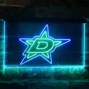 Dallas Stars Logo 1 Neon-Like LED Sign