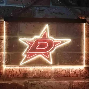 Dallas Stars Logo 1 Neon-Like LED Sign