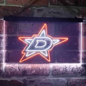 Dallas Stars Logo 1 Neon-Like LED Sign