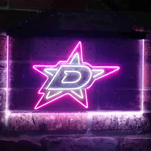 Dallas Stars Logo 1 Neon-Like LED Sign