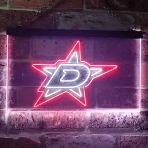 Dallas Stars Logo 1 Neon-Like LED Sign